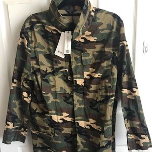 Camo pattern jacket. New with tags.